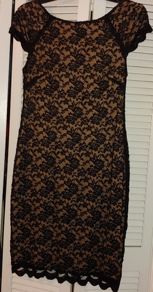 Black lace dress